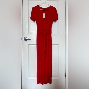 Ann Taylor Vibrant Red Jumpsuit